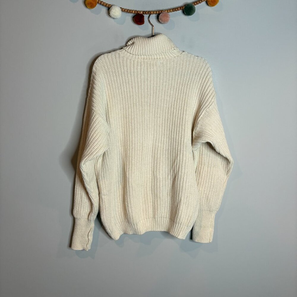 Vtg. Orvis off white chunky fisherman sweater - Picture 5 of 5